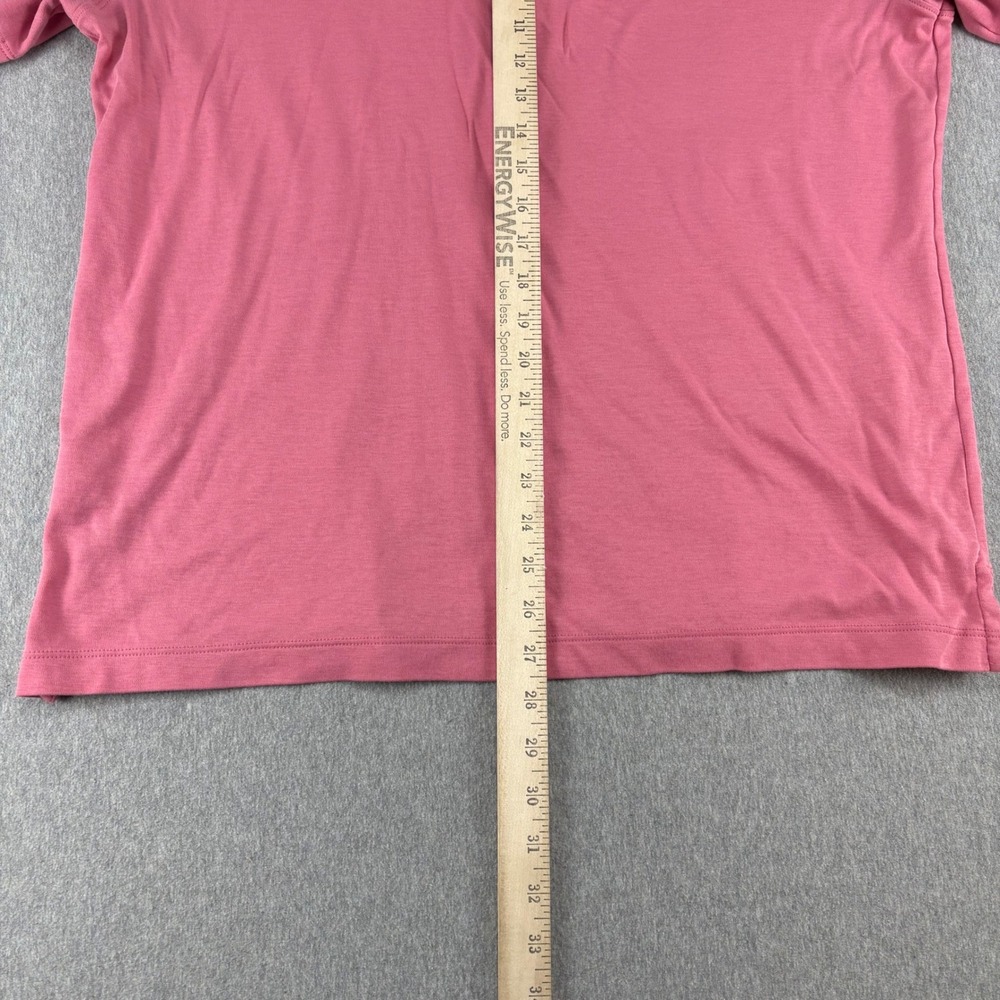 ALGO Golf Polo Mens XL Pink Short Sleeve Performance Polo Shirt Casual Sport - Picture 8 of 8